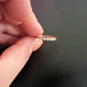 14k rose gold Diamond band